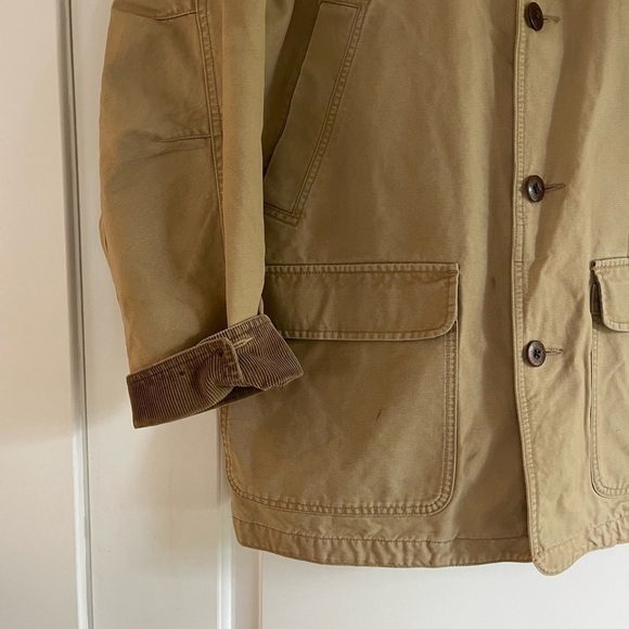 Vintage L.L. Bean Khaki Chore Coat - XL - Picture 3 of 6